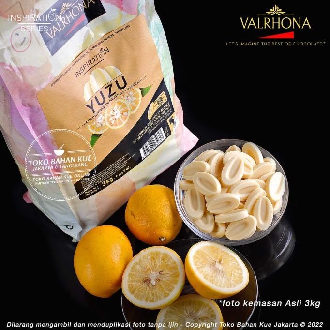 

Valrhona Chocolate Inspiration YUZU LEMON 1kg Couverture Cokelat Jeruk ---NEW---