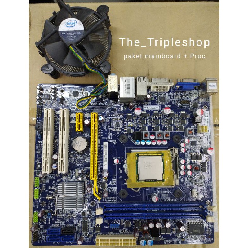 paket mainboard + processor i3 + fan