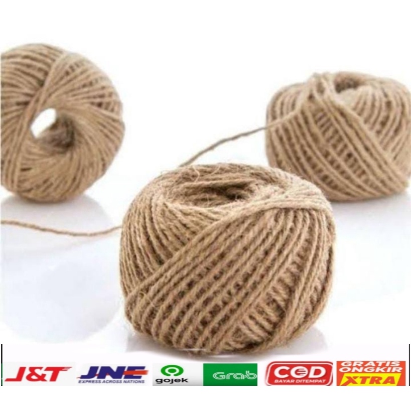

Tali rami 2 Ply Per 50 Meter Dan 100 Meter / Tali Jerami / Tali Goni / Hemp Rope/ Straw String