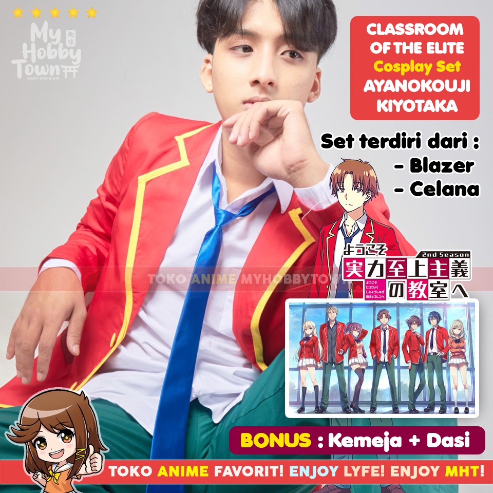 Kostum Cosplay Anime Classroom Of The Elite Ayanokouji Kiyotaka