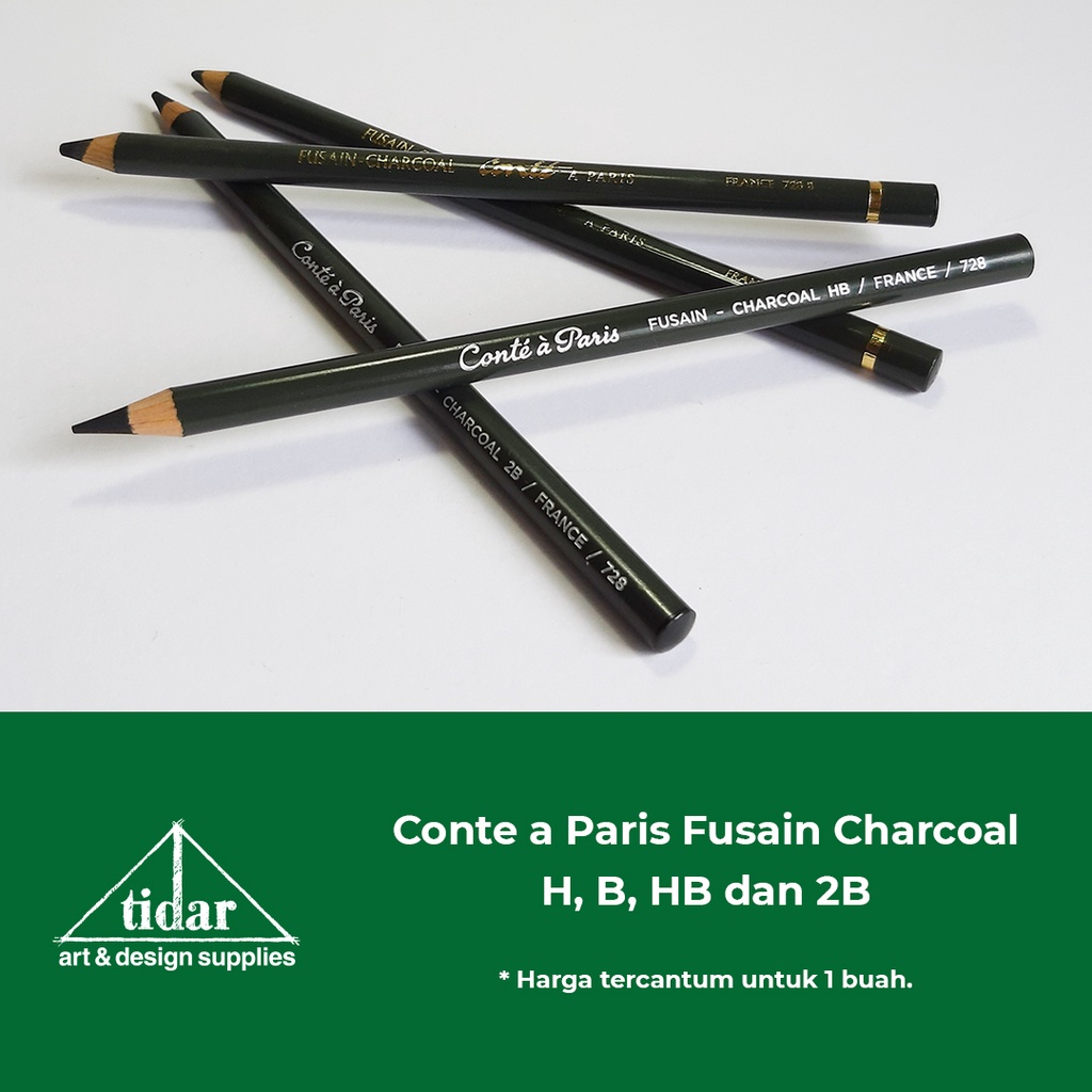 

Conte a Paris Fusain Charcoal Pencils 728 - Pensil Arang Konte