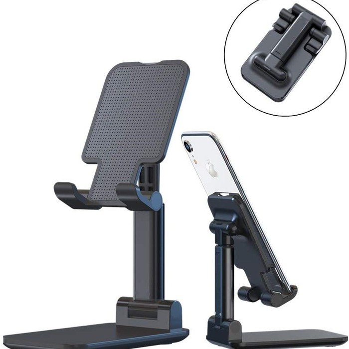 FOLDING DESKTOP PHONE STAND PHONE HOLDER STAINLESS HARGA BERSAHABAT