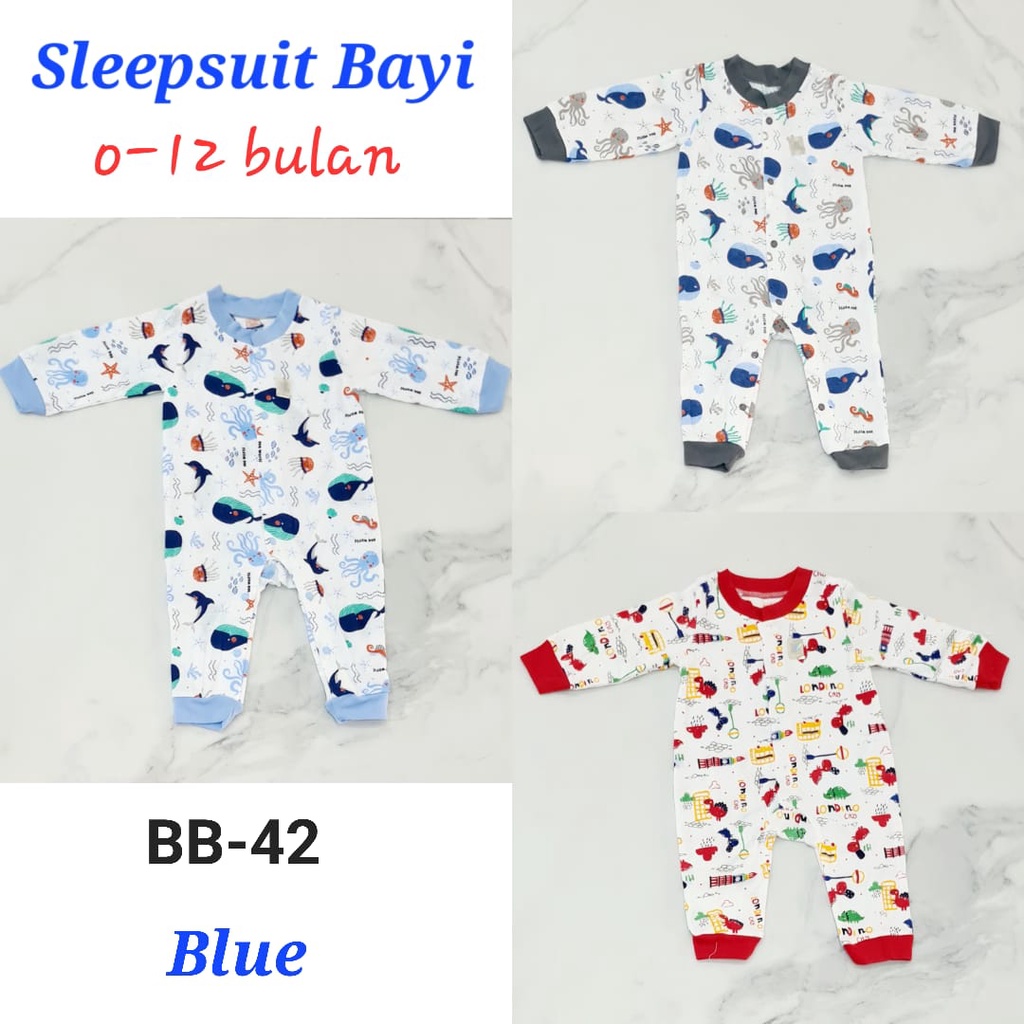 Sleepsuit bayi newborn BB-42 sleepsuit bayi baru lahir sleepsuit bayi laki-laki perempuan