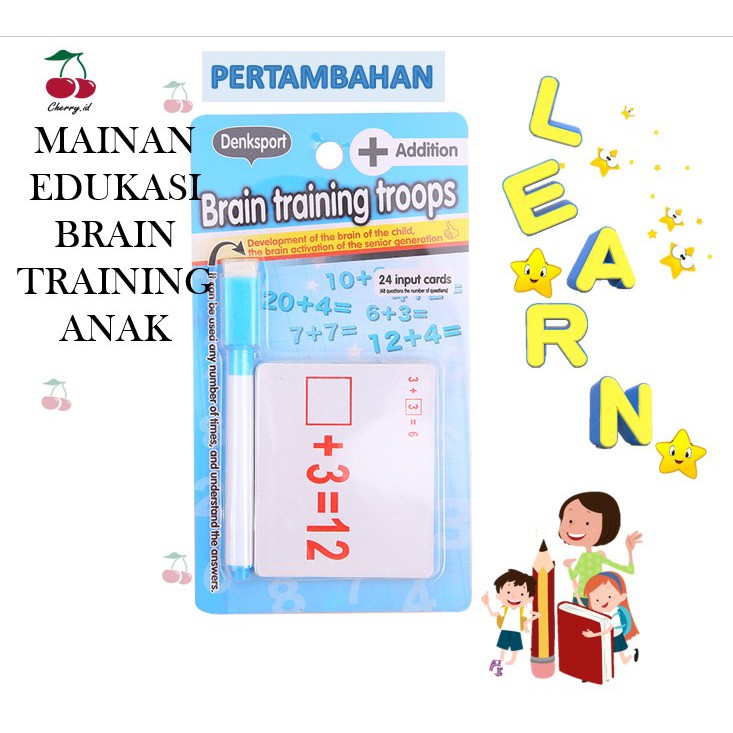 Cherry COD Mainan Edukasi Anak / Mainan Matematika Anak / Mainan Tulis Anak / Mainan Anak Murah PB27