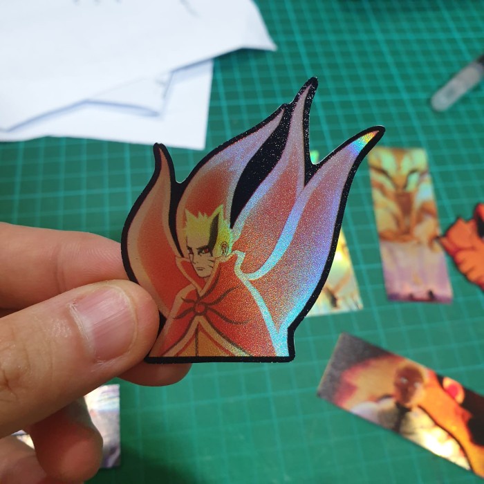 Sticker Hologram Anime - PSH731 - Naruto - Naruto Baryon