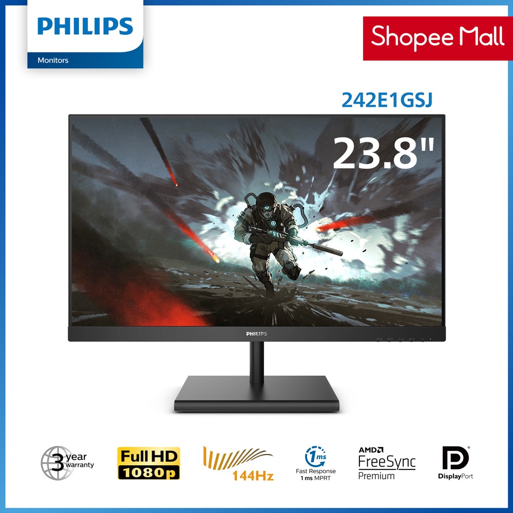 Philips Monitor 242E1GSJ 23.8" E Line Gaming Monitor