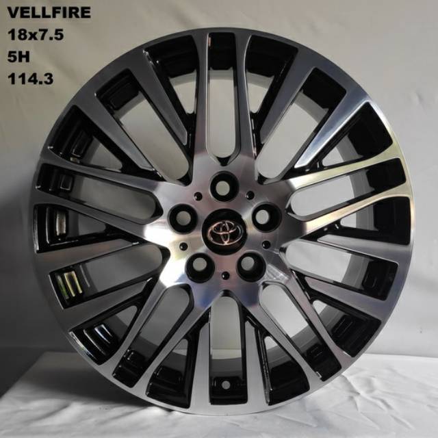 free ongkir* velg mobil 4pcs OEM vellfire / alphard 18x7.5 5h 114.3 baru