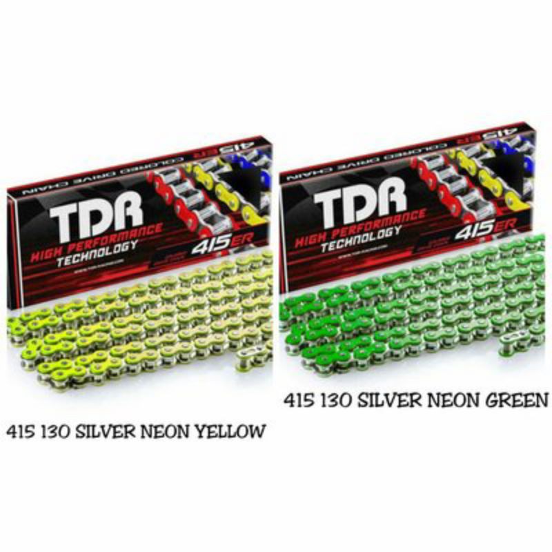 RANTAI RANTE TDR ORIGINAL 415ER-130L NEON YELLOW NEON GREEN UNIVERSAL