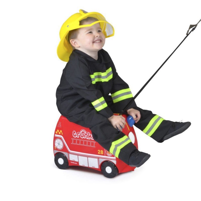 Trunki Ride On, Pull Along Children's Suitcase - Frank Fire Engine