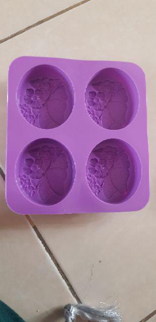 Whid Cetakan Sabun Handmade Diy Bentuk Kupu-kupu Lucu Bahan Silikon