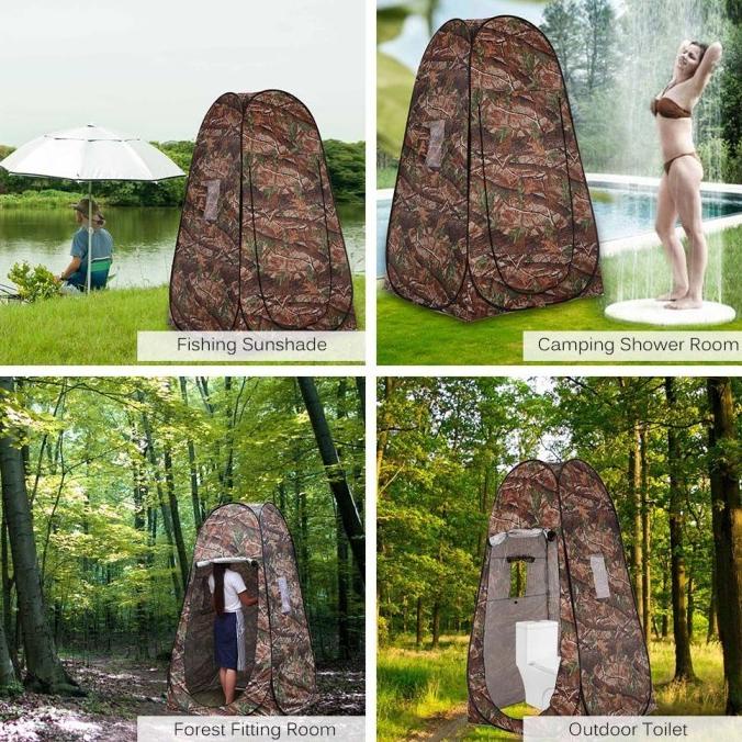 Tenda Toilet Portable Otomatis Wc Outdoor Camping Emergency Restroom