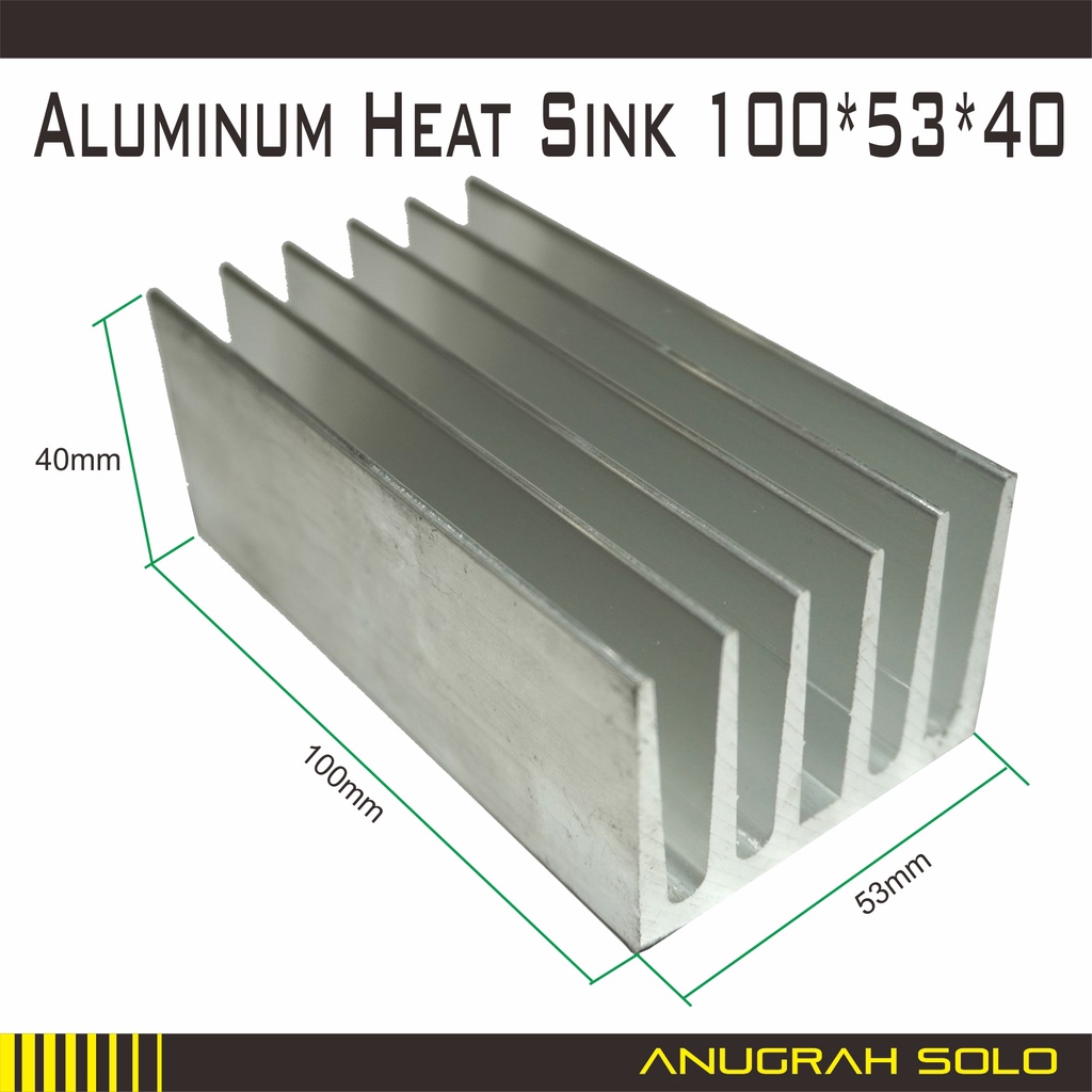 Heatsink Heat Sink 100x54x40 mm Pendingin Aluminium Heat sink Aluminum