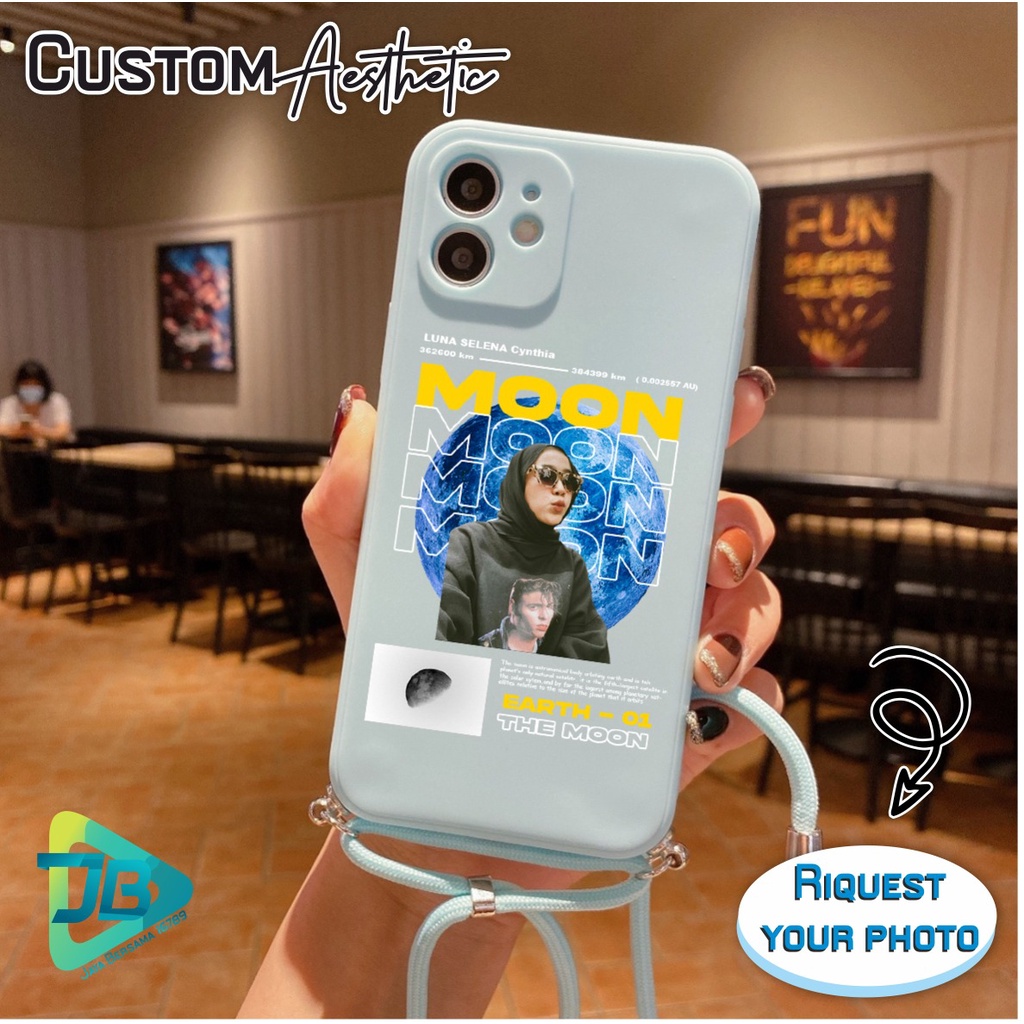 CUSTOM SOFTCASE SILIKON SLINGCASE TALI LANYARD STRAP PHONE MACARON PELINDUNG KAMERA CUSTOM AESTHETIC OPPO VIVO SAMSUNG XIAOMI REALME IPHONE ALL TYPE JB5525