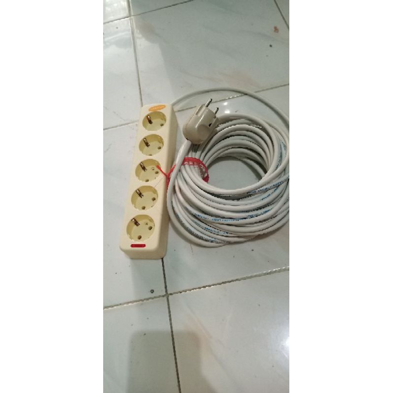 kabel olor 5 lubang panjang 10 meter