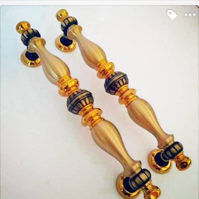 HANDLE PINTU RUMAH KUNINGAN ASLI - GAGANG PINTU RUMAH ANTIQUE