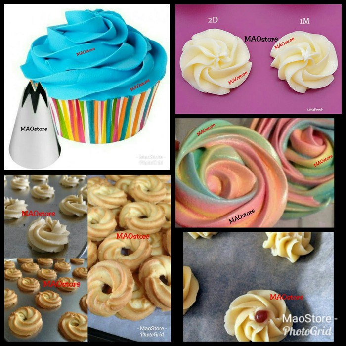 

SPUIT PIPING TIPS NOZZLE KUE KERING COOKIES NASTAR KW1 WILTON 1M