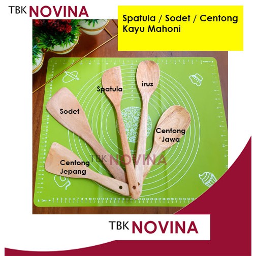 SPATULA SODET IRUS CENTONG KAYU MAHONI