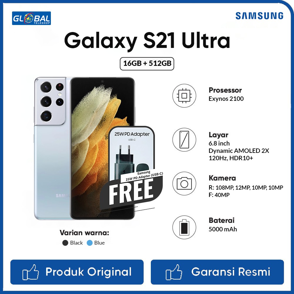 Samsung Galaxy S21 Ultra Smartphone [16/512GB]
