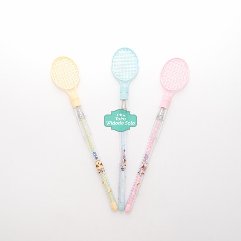 

Pulpen Gel Fancy Hitam Bentuk Raket Badminton Bulu Tangkis - 1 Buah SALE!