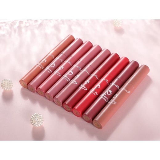 DRAGON RANEE Lip Glaze Berry Mousse Matte Lipstik Waterproof And Drable TD001