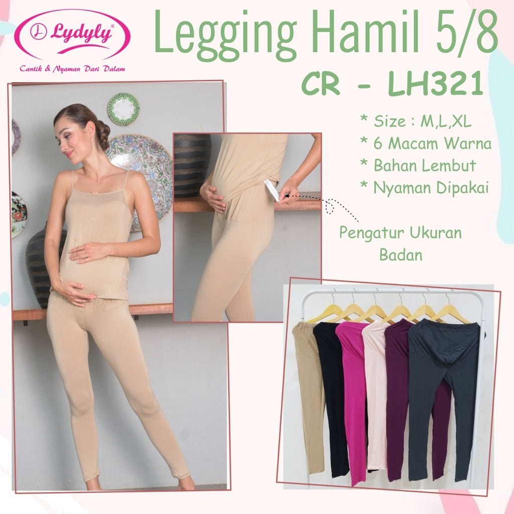 Celana Legging Hamil Lydyly LH321 &amp; LH322 (3/4) / Celana Legging Bumil Lydyly LH 321 &amp; LH 322 (3/4)