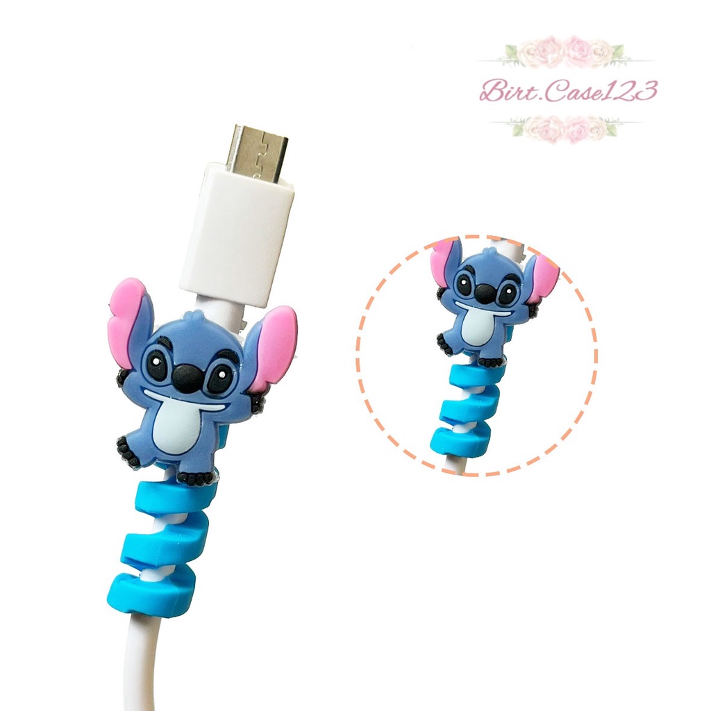 CABLE SAVER TWIST CABLE PROTECTOR SPIRAL PELINDUNG UJUNG KABEL KARAKTER ANDROID IPHONE BC6323