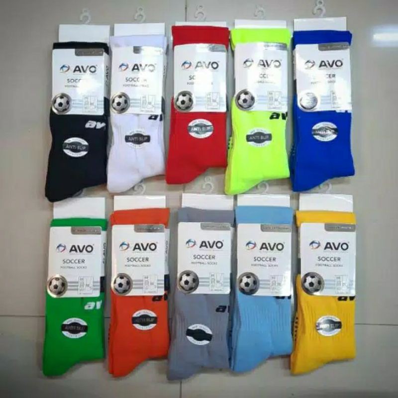 KAOS KAKI AVO SPORT | FUTSAL | SEPAKBOLA PANJANG SELUTUT / SEPAHA ANTI SLIP ORIGINAL