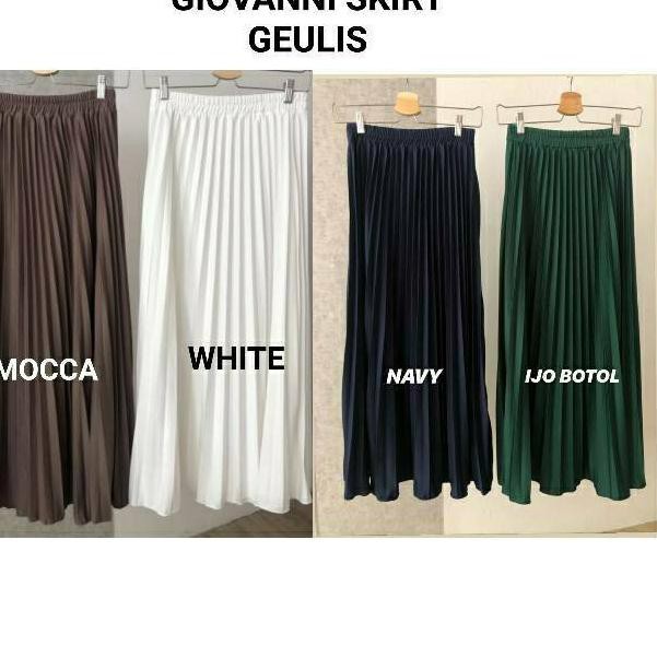 LANGSUNG KIRIM.. Rok Plisket / Giovanni Skirt by Geulis.id / Ana Skirt by Local.id / Asya Skirt by G
