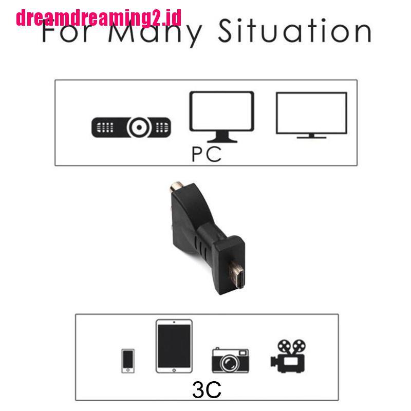 （✔✔❤) Kabel Adaptor Sinyal AV Digital 1080p HDMI Ke VGA HDMI Ke AV RCA Video Audio