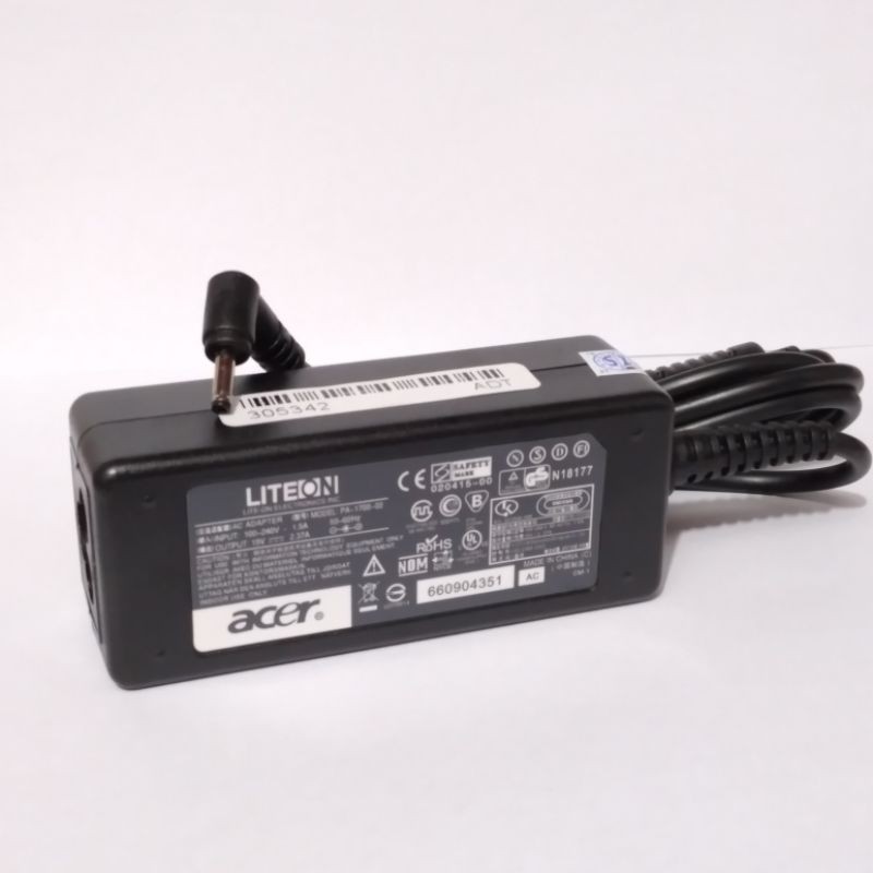 Adaptor Charger Casan Laptop ACER V5-121 V5-122 V5-132 19V 2.1A FREE Kabel Power