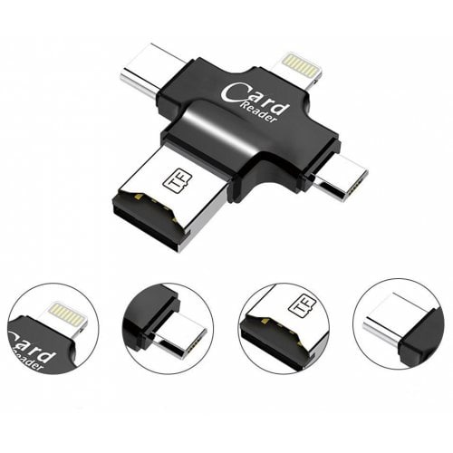 Card Reader OTG USB 4in1 support Type C Micro USB Micro SD Card