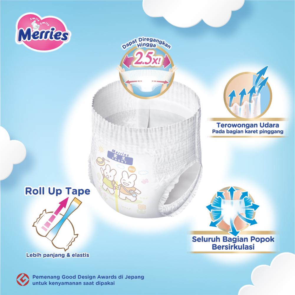 Merries Premium Popok Bayi Celana XXL 26 Carton