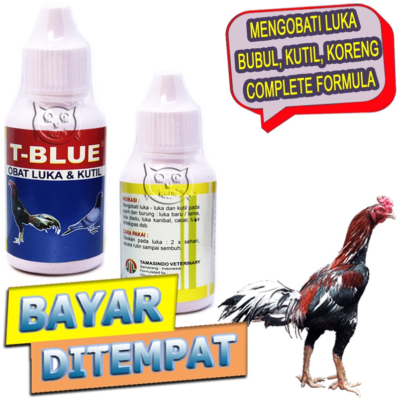 T Blue Obat Kutil Luka Terkelupas Koreng Ayam