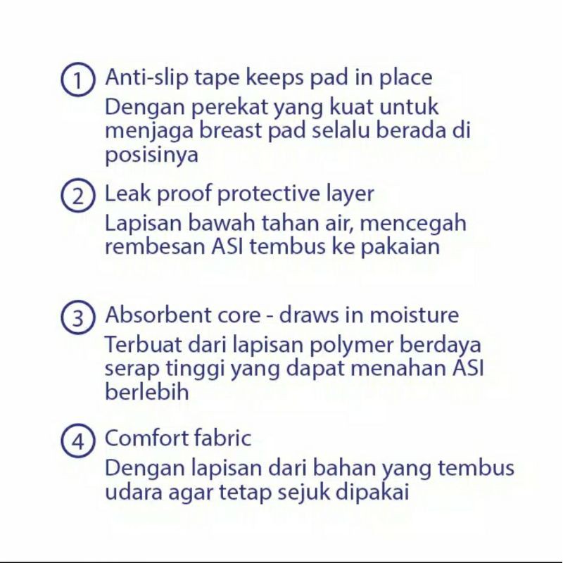 Babysafe Breast Pads isi 60 pcs BPS60/ Penyerap ASI
