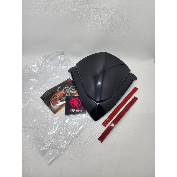 Visor Vario 125 Techno Hitam - Visor  Windshield Variasi Vario 125 Lama CBS Sudah Plus Double Tip Untuk Pemasangan