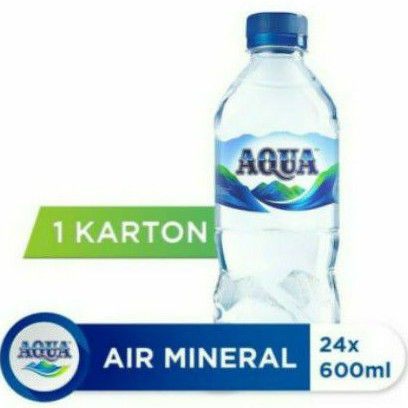 AQUA AIR MINERAL 600ML (24 BOTOL) 1 DUS