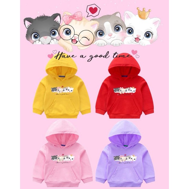 Sweater Hoodie 4 Kitten Have A Good Time