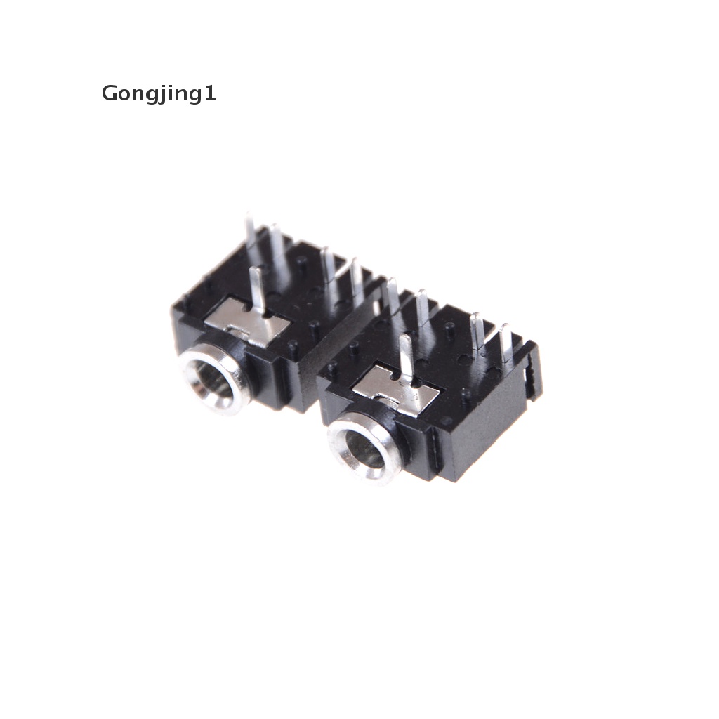 Gongjing1 10pcs Jack Audio 3.5mm Female 5 Pin Stereo Untuk Headset / Interior PCB