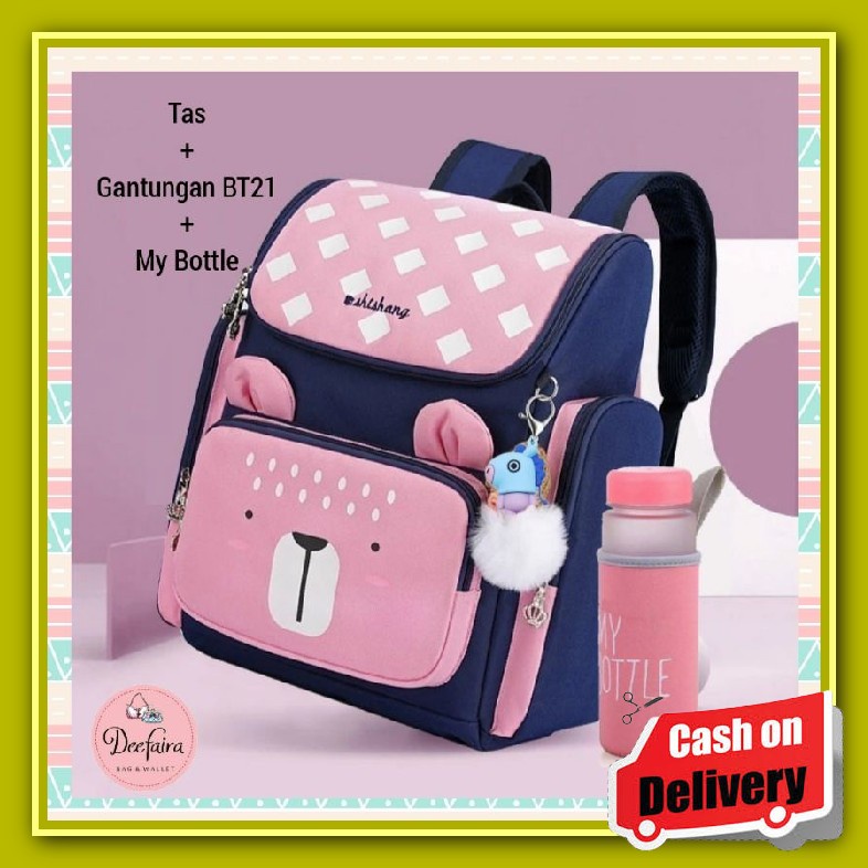 Sjb - Bt 21 Love Tas Ransel Anak Sekolah Sd Tk Paud Laki Laki Perempuan Wanita Cewek Laki2 Kelas 1 2