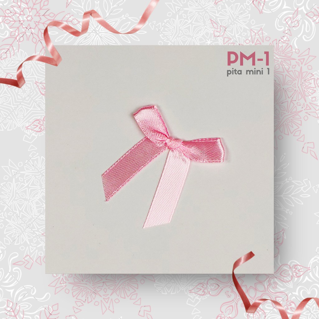 50 Pcs Pita Satin Jadi | Pita Jadi Untuk Souvenir | Pita Undangan | Pita Souvenir | Pita Kecil