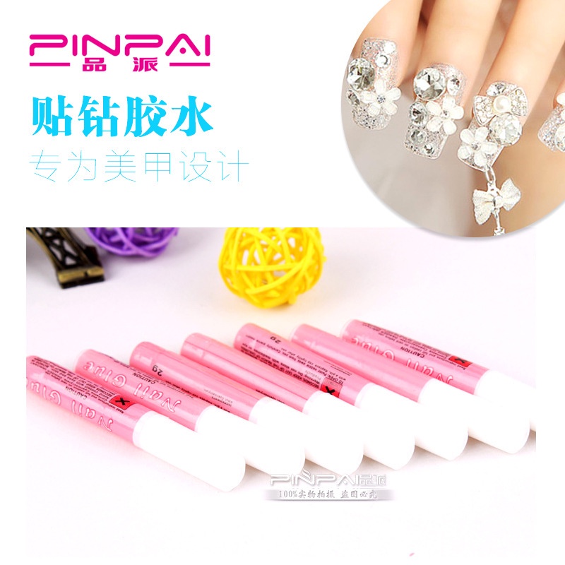 Nail Glue Lem Cair Perekat Kuku Palsu Manik Manik Aksesoris Kuku Penempel Perhiasan Cepat Kering Tahan Lama Berkualitas Pinpai Lem Untuk Manicure Nail Art Quick Dry 2/3/10 gram