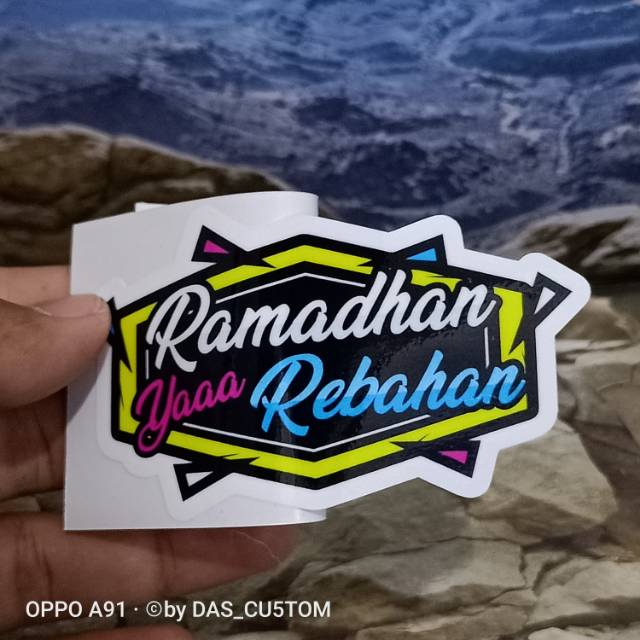 Print cutt sticker  RAMADHAN YA REBAHAN