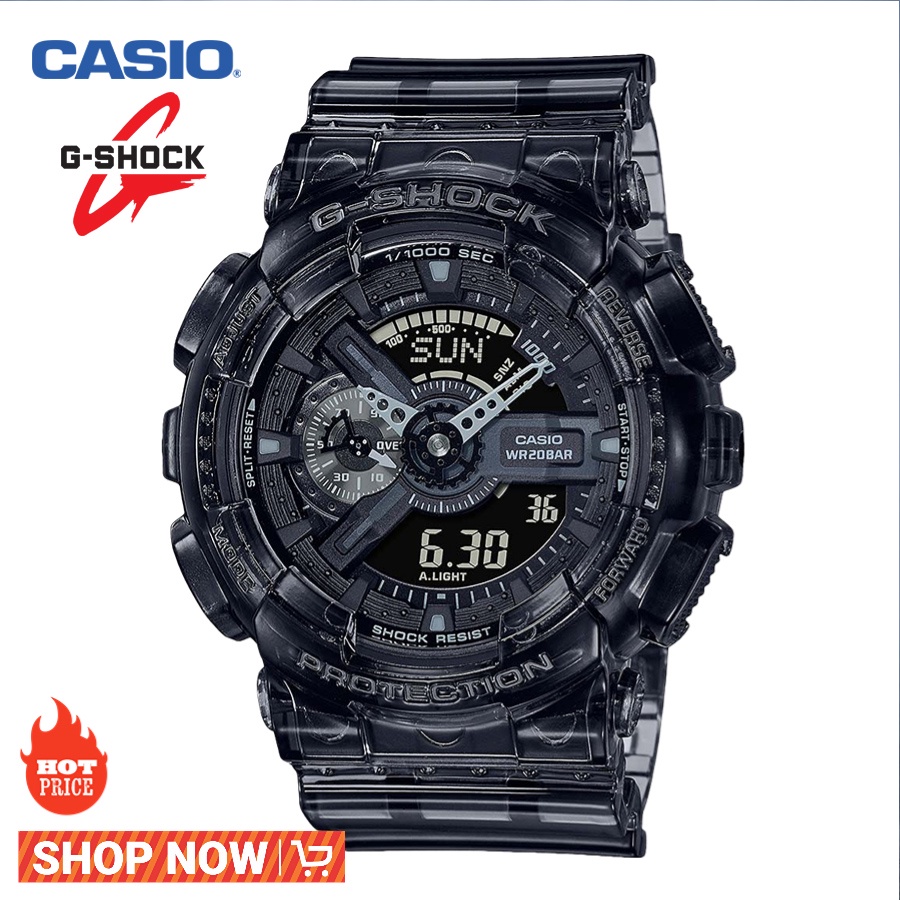 Jual Casio G Shock Original Jam Tangan Pria Ga 110 Men Watch Abu Abu