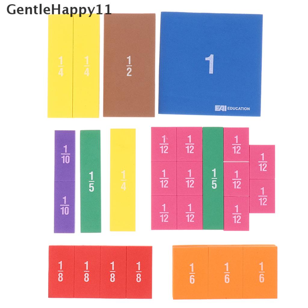 Gentlehappy 1Set Pelangi Pecahan Ubin Mainan Edukasi Belajar Anak Matematika Mainan Bayi