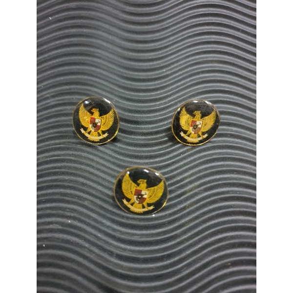 Pin kerah garuda bulat Hitam | pin garuda bulat | pin kerah