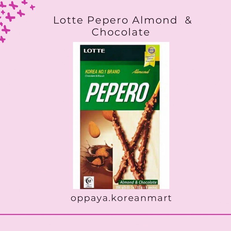 

LOTTE Pepero Almond & Chocolate | Stick dengan rasa almond dan coklat