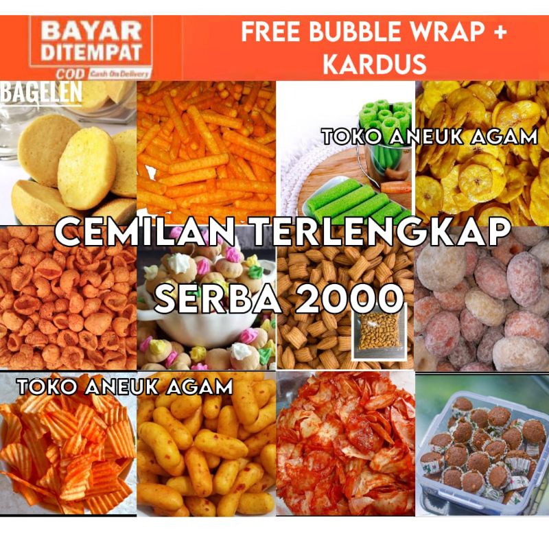 Camilan snack serba 2000 makanan ringan kiloan murah | COD | Ready Siap Kirim