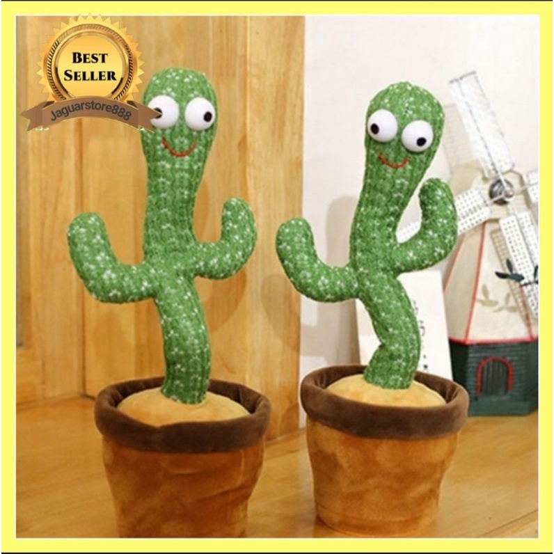 Cactus Toy Boneka Pintar Kaktus Joget Joged Goyang Bisa Ngomong Dance