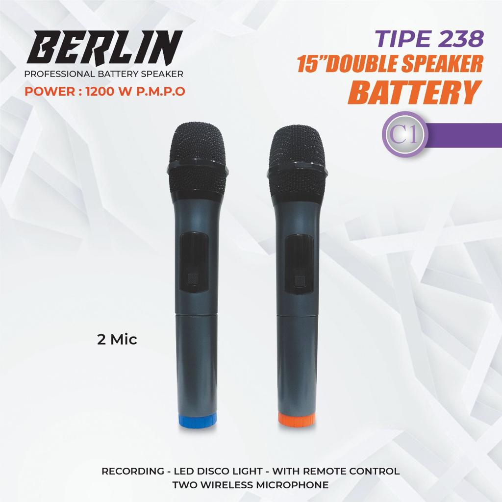 Speaker Portable Professional BERLIN 238 / 15inch Double Speaker