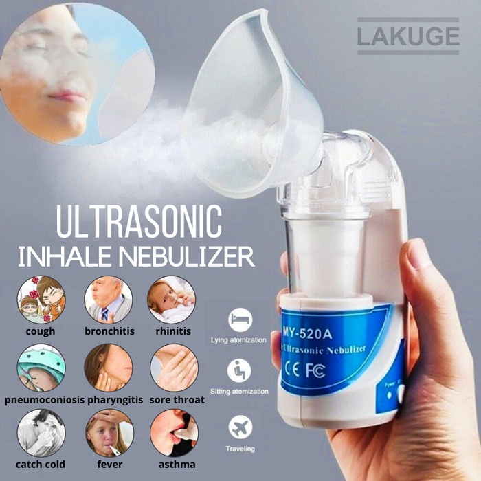 Alat Terapi Alat Terapi Bantu Pernafasan Ultrasonic Nebulizer Portable Inhaler(C6H8) Alat Terapi Kes